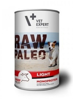 RAW PALEO Konservi suņiem LIGHT ar liellopu 6 x 400g
